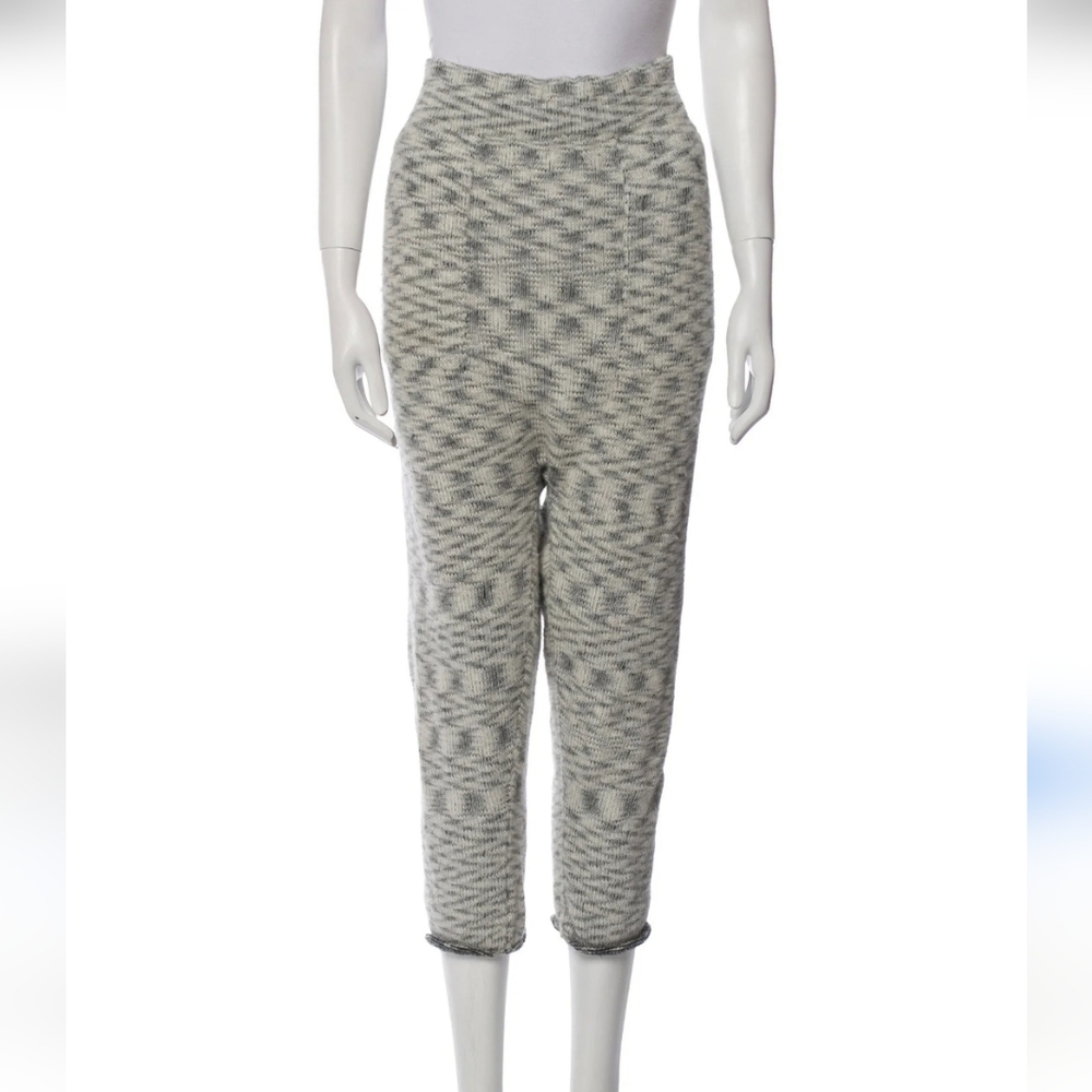 LAUREN MANOOGIAN Alpaca Wool Sweat Pants Knit Joggers L Quiet Luxury Boho Spell